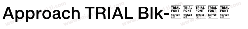 Approach TRIAL Blk字体转换